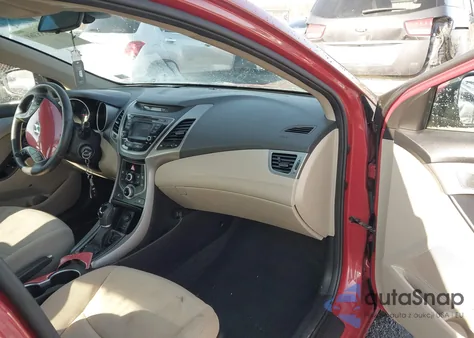 2014 Hyundai Elantra Se z USA, uszkodzony, nr VIN KMHDH4AE5EU151455